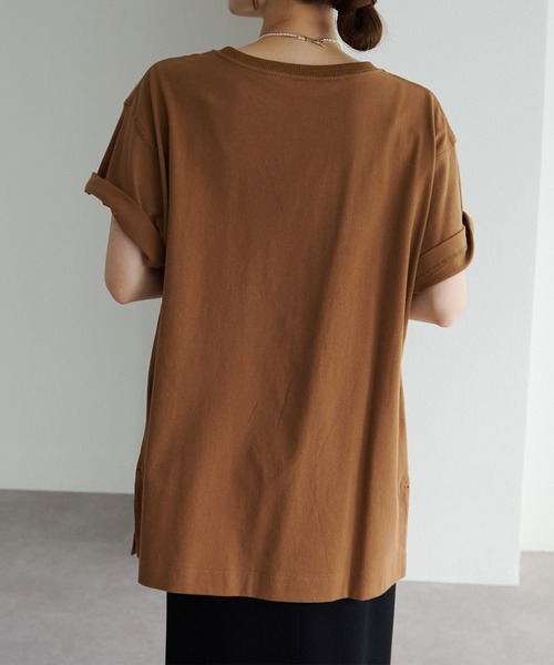 PUAL CE CIN(ピュアルセシン)の「機能素材フォトプリントTシャツ(Tシャツ/カットソー・レディース・ホワイト/グレー/オフホワイト/キャメル・FREE)」の14枚目の写真
