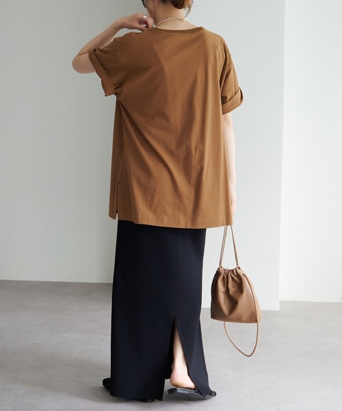 PUAL CE CIN(ピュアルセシン)の「機能素材フォトプリントTシャツ(Tシャツ/カットソー・レディース・ホワイト/グレー/オフホワイト/キャメル・FREE)」の17枚目の写真