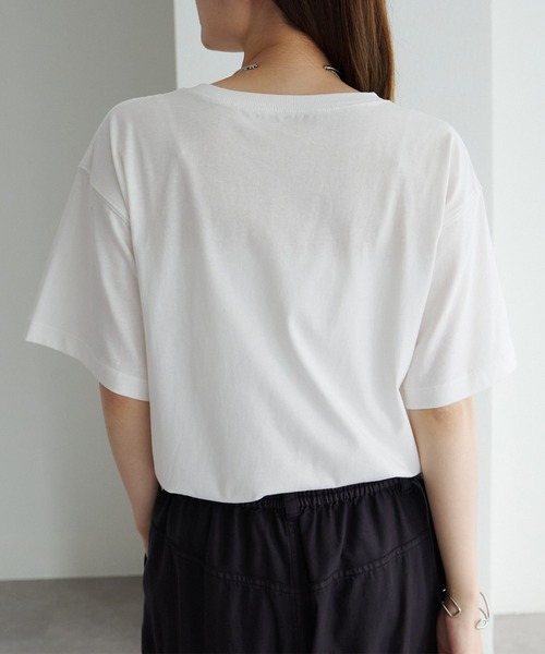PUAL CE CIN(ピュアルセシン)の「機能素材フォトプリントTシャツ(Tシャツ/カットソー・レディース・ホワイト/グレー/オフホワイト/キャメル・FREE)」の21枚目の写真
