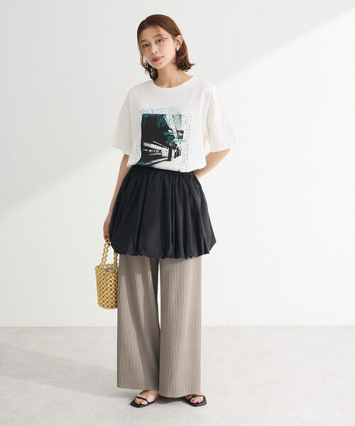 ELENCARE DUE（エレンカーレデュエ）の「・ELENCARE DUE バルーンミニスカート（スカート・レディース・ブラウン/ブラック/オフホワイト・FREE）」の7枚目の写真