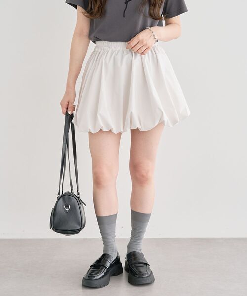 ELENCARE DUE（エレンカーレデュエ）の「・ELENCARE DUE バルーンミニスカート（スカート・レディース・ブラウン/ブラック/オフホワイト・FREE）」の22枚目の写真