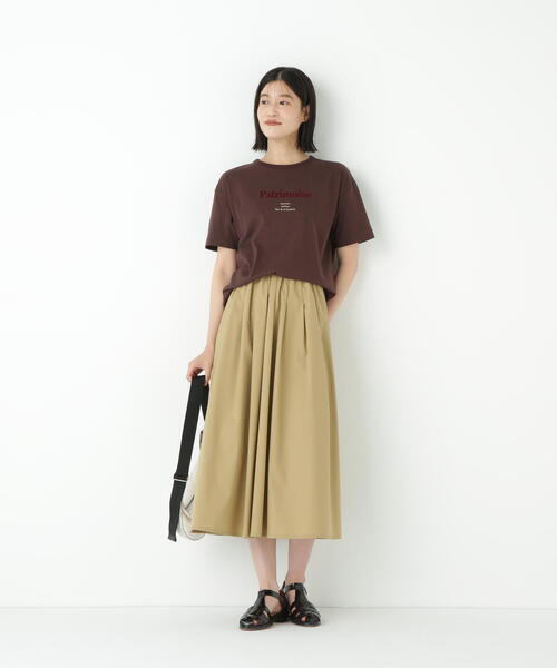 human woman(ヒューマンウーマン)の「◆TCシャインブロードスカート(スカート・レディース・ブルー/ベージュ系その他・MEDIUM)」の13枚目の写真