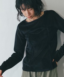 ベロア」に該当するトップス（ブラック/黒色系・長袖