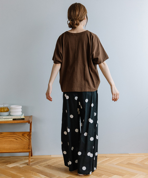 POU DOU DOU（プードゥドゥ）の「ランダムドットタックパンツ（その他パンツ・レディース・ブラック/ダークグレー・M）」の17枚目の写真