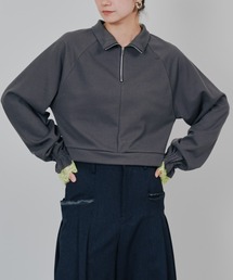 TEVALT（ヴァレット）の「ハーフジップ配色レーストップス（ジャージ）」