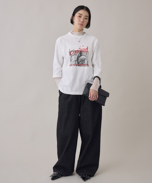 Paradise Picnic（パラダイスピクニック）の「cloche ウエストデザインイージーパンツ（その他パンツ・レディース・ブラック/ネイビー・FREE）」の4枚目の写真