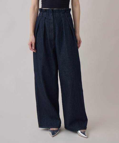 Paradise Picnic（パラダイスピクニック）の「cloche ウエストデザインイージーパンツ（その他パンツ・レディース・ブラック/ネイビー・FREE）」の16枚目の写真