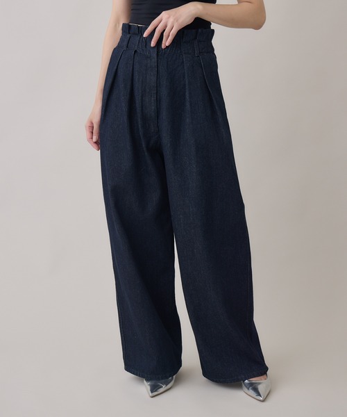 Paradise Picnic（パラダイスピクニック）の「cloche ウエストデザインイージーパンツ（その他パンツ・レディース・ブラック/ネイビー・FREE）」の17枚目の写真