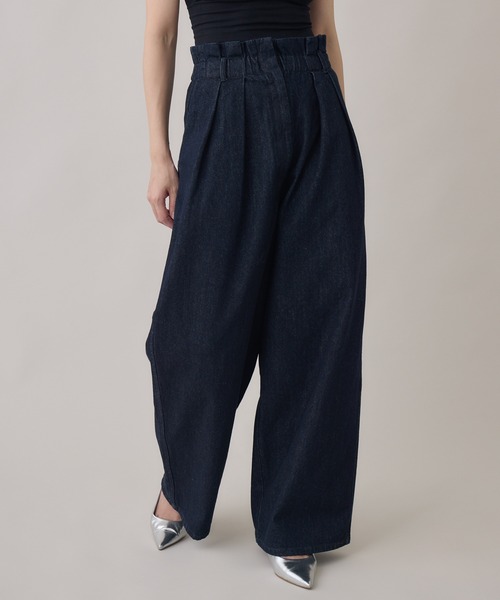 Paradise Picnic（パラダイスピクニック）の「cloche ウエストデザインイージーパンツ（その他パンツ・レディース・ブラック/ネイビー・FREE）」の18枚目の写真