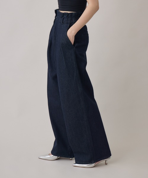 Paradise Picnic（パラダイスピクニック）の「cloche ウエストデザインイージーパンツ（その他パンツ・レディース・ブラック/ネイビー・FREE）」の19枚目の写真