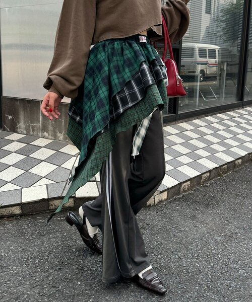 ランダムティアードチェックミニスカート（スカート）｜CIAOPANIC