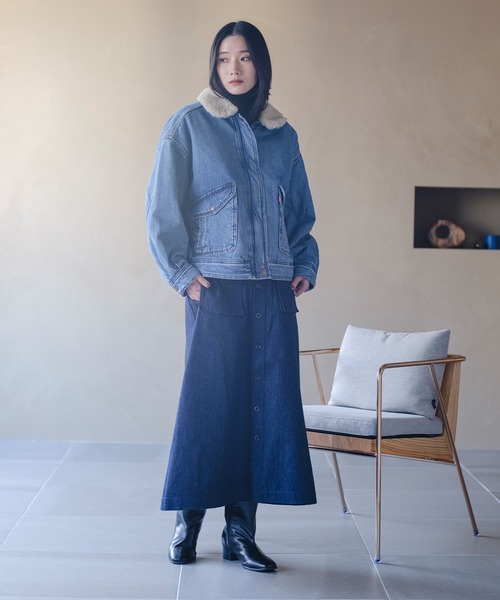 Levi's（リーバイス）の「Levi's/リーバイス BLUETAB(TM) MARINER デニムスカート（デニムスカート・レディース・ダークインディゴブルー・XS/S/M）」の17枚目の写真