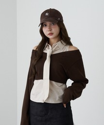 RAY CASSIN | アメスリタイ付シャツレイヤードニット(シャツ/ブラウス)