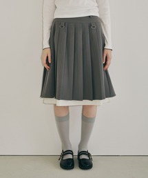 idem | layered medium pleats skirt / レイヤード風ミディスカート(スカート)
