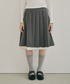 idem（イデム）の「layered medium pleats skirt / レイヤード風ミディスカート（スカート・FREE）」