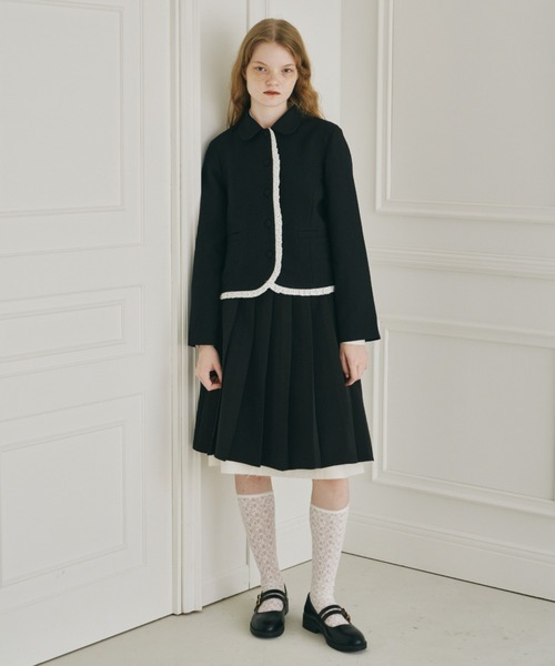 idem（イデム）の「layered medium pleats skirt / レイヤード風ミディスカート（スカート・レディース・グレー/グリーン/ブラック/その他/モカ/ベージュ・FREE）」の11枚目の写真