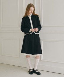 idem（イデム）の「layered medium pleats skirt / レイヤード風ミディスカート（スカート）」