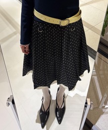 idem（イデム）の「layered medium pleats skirt / レイヤード風ミディスカート（スカート）」