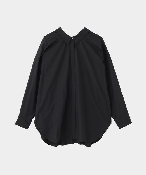 LE PHIL(ルフィル)の「◆ラスターブロードバックスリットブラウス(シャツ/ブラウス・レディース・ホワイト/ブルー/ブラック・F)」の3枚目の写真