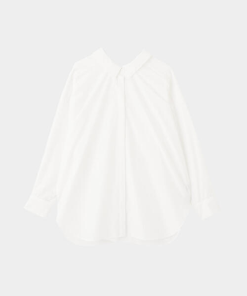 LE PHIL(ルフィル)の「◆ラスターブロードバックスリットブラウス(シャツ/ブラウス・レディース・ホワイト/ブルー/ブラック・F)」の7枚目の写真