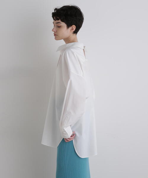 ◇ラスターブロードバックスリットブラウス（シャツ/ブラウス）｜LE