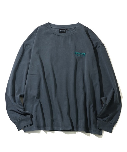 THRASHER(スラッシャー)の「【THRASHER/スラッシャー】マークゴンザレスアート ピグメント加工 ロングスリーブTシャツ(Tシャツ/カットソー・メンズ・チャコール/ネイビー/ブラウン/ピンク・M/L/XL)」の3枚目の写真