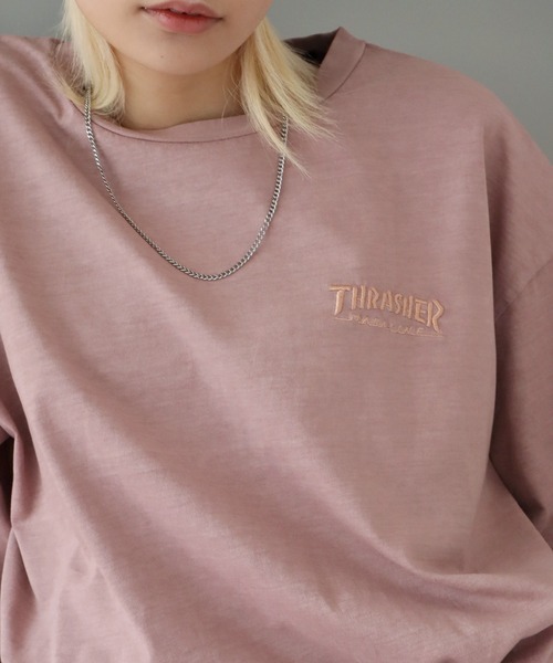 THRASHER(スラッシャー)の「【THRASHER/スラッシャー】マークゴンザレスアート ピグメント加工 ロングスリーブTシャツ(Tシャツ/カットソー・メンズ・チャコール/ネイビー/ブラウン/ピンク・M/L/XL)」の16枚目の写真