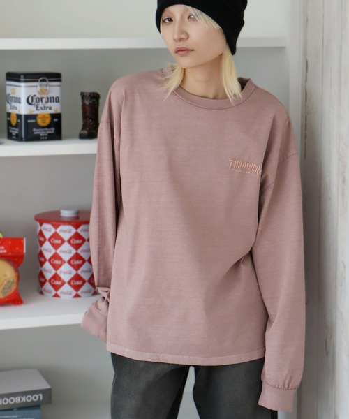 THRASHER(スラッシャー)の「【THRASHER/スラッシャー】マークゴンザレスアート ピグメント加工 ロングスリーブTシャツ(Tシャツ/カットソー・メンズ・チャコール/ネイビー/ブラウン/ピンク・M/L/XL)」の20枚目の写真