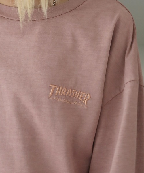 THRASHER(スラッシャー)の「【THRASHER/スラッシャー】マークゴンザレスアート ピグメント加工 ロングスリーブTシャツ(Tシャツ/カットソー・メンズ・チャコール/ネイビー/ブラウン/ピンク・M/L/XL)」の21枚目の写真