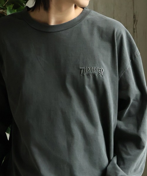 THRASHER(スラッシャー)の「【THRASHER/スラッシャー】マークゴンザレスアート ピグメント加工 ロングスリーブTシャツ(Tシャツ/カットソー・メンズ・チャコール/ネイビー/ブラウン/ピンク・M/L/XL)」の11枚目の写真