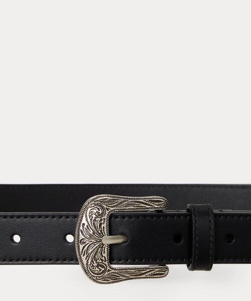 セール】ツールドバックル レザー ベルト（ベルト）｜LAUREN RALPH