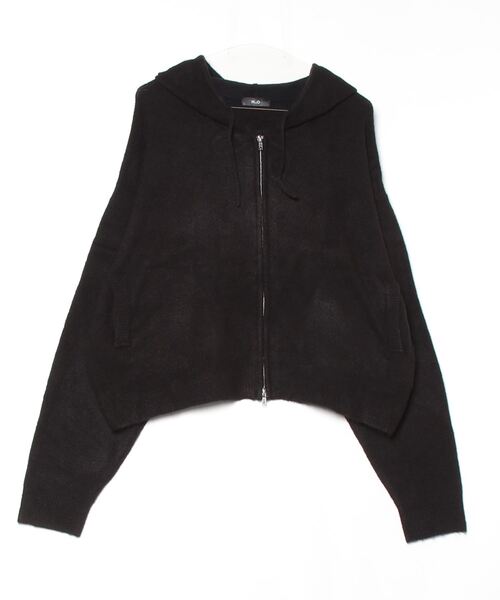 MandO（Auntie Rosa）（エムオー）の「ショート丈ニットジップフーディ/ニットパーカー（ニット/セーター・メンズ・ブラック/グリーン・LARGE/MEDIUM）」の17枚目の写真