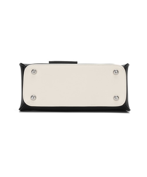 dazzlin（ダズリン）の「【dazzlin/ダズリン】バレッタリボン　カードケース付 両アオリポケット　花柄裏地トートバッグ／500mlペットボトル収納可（トートバッグ・レディース・ベージュ/ダークブラウン/ブラック×ホワイト/ブラック/グレー・FREE）」の17枚目の写真