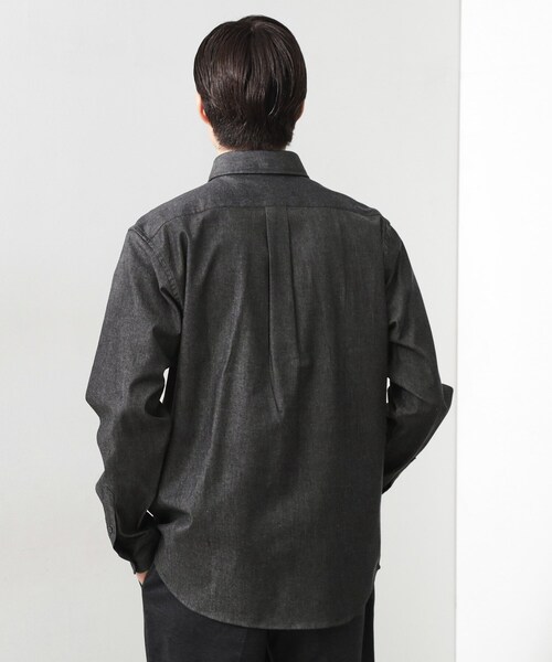 THE SHOP TK （ザ ショップ ティーケー ）の「エバーデニムシャツ【色落ちしにくい/洗濯機OK】（シャツ/ブラウス・メンズ・ネイビー/ブラック・01/02/03/04）」の4枚目の写真