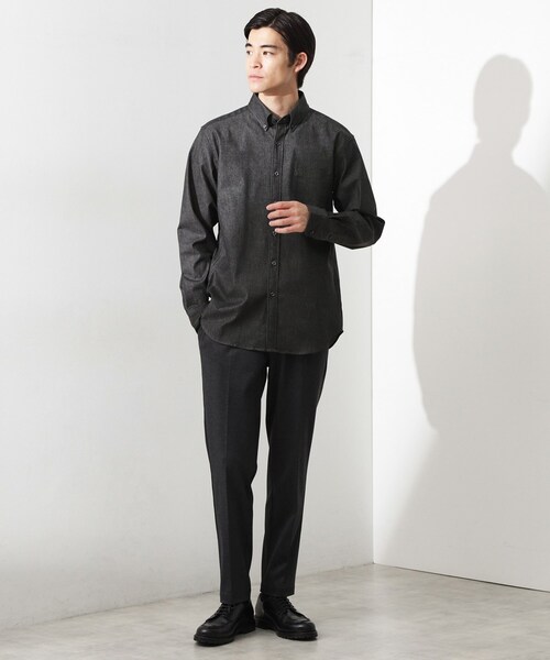 THE SHOP TK （ザ ショップ ティーケー ）の「エバーデニムシャツ【色落ちしにくい/洗濯機OK】（シャツ/ブラウス・メンズ・ネイビー/ブラック・01/02/03/04）」の5枚目の写真