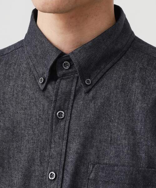 THE SHOP TK （ザ ショップ ティーケー ）の「エバーデニムシャツ【色落ちしにくい/洗濯機OK】（シャツ/ブラウス・メンズ・ネイビー/ブラック・01/02/03/04）」の14枚目の写真