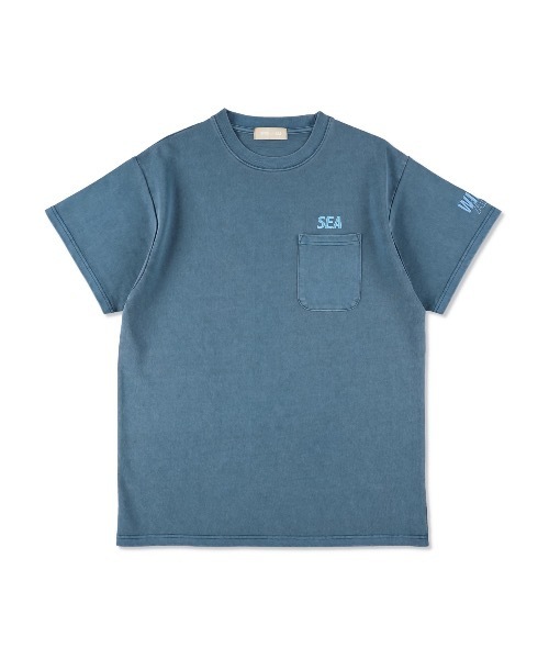WIND AND SEA（ウィンダンシー）の「PIGMENT POCKET TEE（Tシャツ/カットソー・メンズ・ミント/オレンジ/ブラック/アイボリー/ブルー/ブラウン・M/L/XL/S）」の5枚目の写真