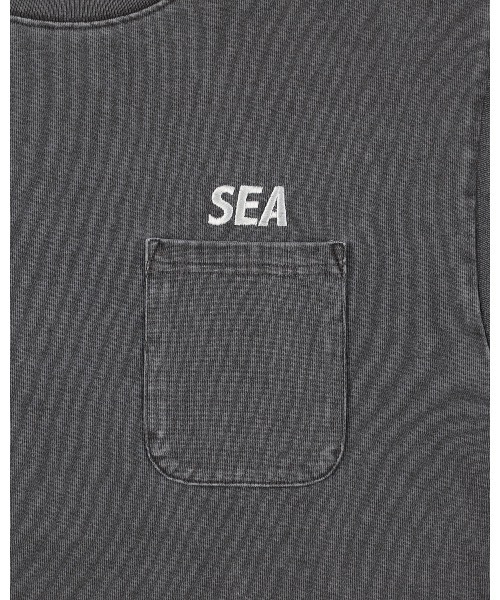 WIND AND SEA（ウィンダンシー）の「PIGMENT POCKET TEE（Tシャツ/カットソー・メンズ・ミント/オレンジ/ブラック/アイボリー/ブルー/ブラウン・M/L/XL/S）」の14枚目の写真