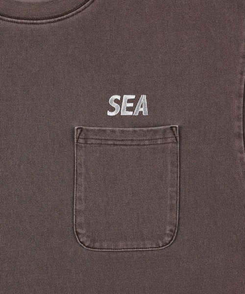 WIND AND SEA（ウィンダンシー）の「PIGMENT POCKET TEE（Tシャツ/カットソー・メンズ・ミント/オレンジ/ブラック/アイボリー/ブルー/ブラウン・M/L/XL/S）」の21枚目の写真