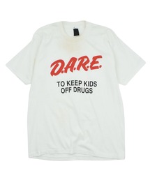 LABORATORY R（ラボラトリーアール）の「【USED】90’s “D.A.R.E” メッセージ Tシャツ（Tシャツ/カットソー・メンズ）」