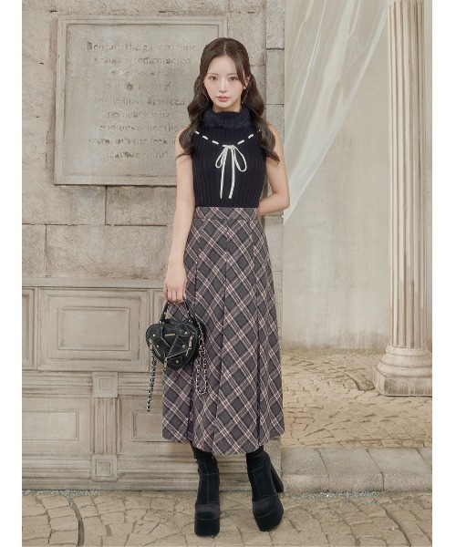 マルチカラーチェックミディスカート（スカート）｜Darich（ダーリッチ