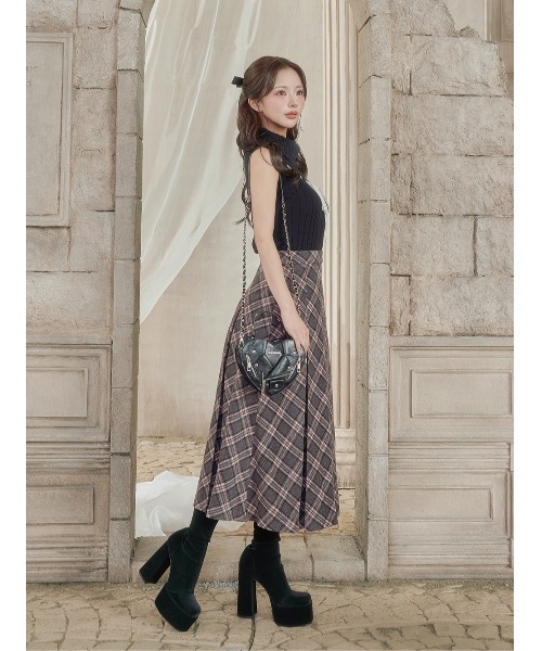 グッチ スカート クロコダイル柄 アニマル マルチカラーチェックミディスカート（スカート）｜Darich（ダーリッチ