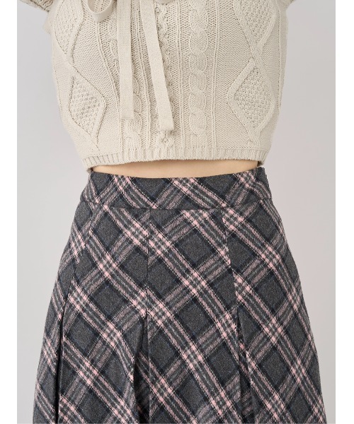 マルチカラーチェックミディスカート（スカート）｜Darich（ダーリッチ