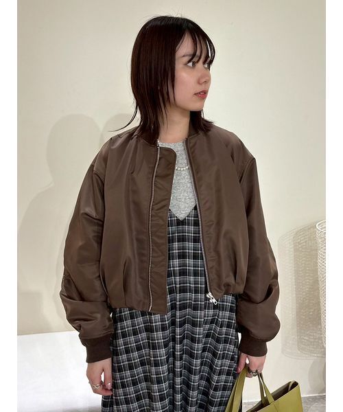 【新品未使用・値下げ】MA-1 Mila Owen Mila Owen｜リサイクルナイロンオーバーサイズMA-1 | Rakuten