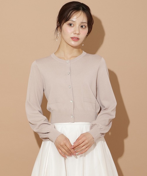 WILLSELECTION（ウィルセレクション）の「ポケットデザインUVカーディガン（カーディガン/ボレロ・レディース・ブラック/ボルドー/ダークブラウン/ベージュ・FREE）」の3枚目の写真