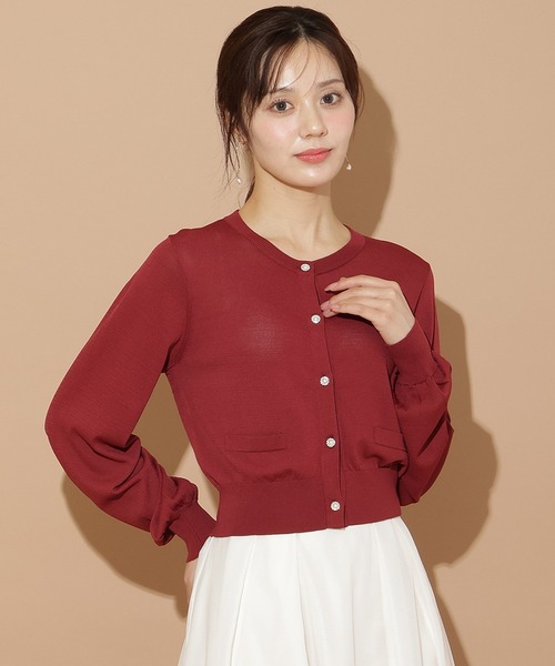 WILLSELECTION（ウィルセレクション）の「ポケットデザインUVカーディガン（カーディガン/ボレロ・レディース・ブラック/ボルドー/ダークブラウン/ベージュ・FREE）」の4枚目の写真