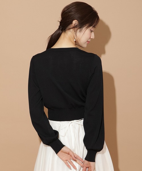 WILLSELECTION（ウィルセレクション）の「ポケットデザインUVカーディガン（カーディガン/ボレロ・レディース・ブラック/ボルドー/ダークブラウン/ベージュ・FREE）」の6枚目の写真