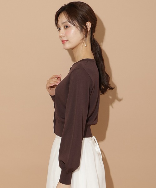WILLSELECTION（ウィルセレクション）の「ポケットデザインUVカーディガン（カーディガン/ボレロ・レディース・ブラック/ボルドー/ダークブラウン/ベージュ・FREE）」の11枚目の写真