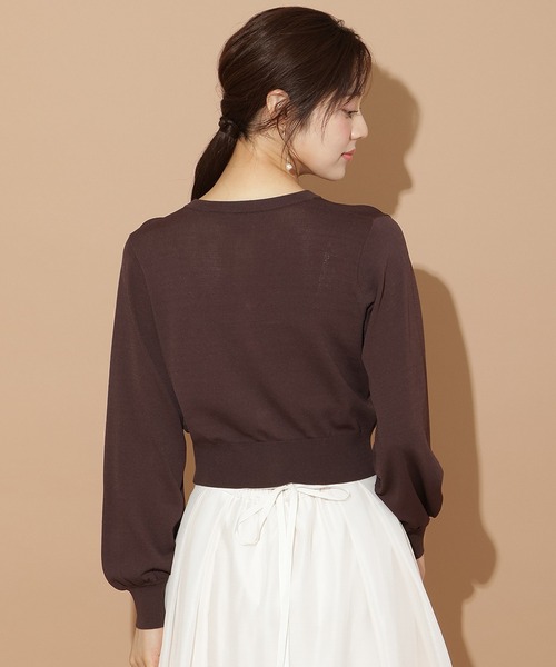 WILLSELECTION（ウィルセレクション）の「ポケットデザインUVカーディガン（カーディガン/ボレロ・レディース・ブラック/ボルドー/ダークブラウン/ベージュ・FREE）」の12枚目の写真