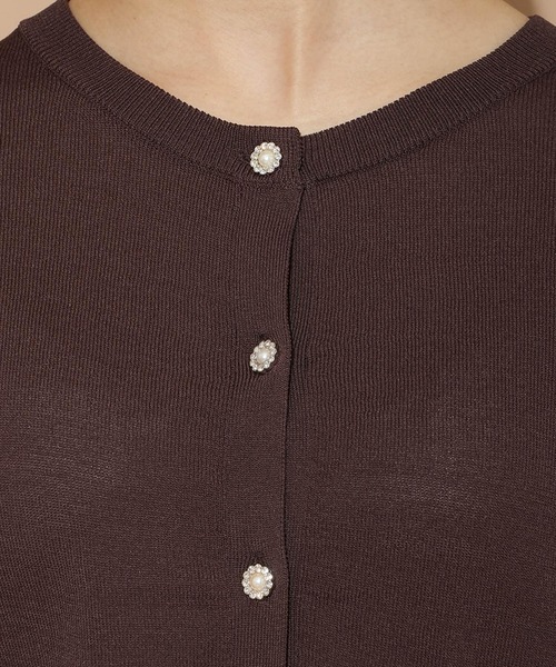 WILLSELECTION（ウィルセレクション）の「ポケットデザインUVカーディガン（カーディガン/ボレロ・レディース・ブラック/ボルドー/ダークブラウン/ベージュ・FREE）」の13枚目の写真